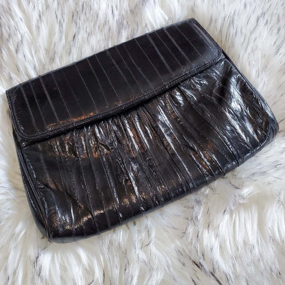 GENUINE EEL Skin Clutch